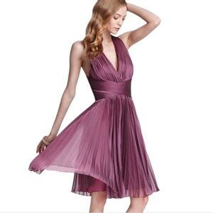 NWT Halston Heritage Accordion Pleated Midi Dress, size 8